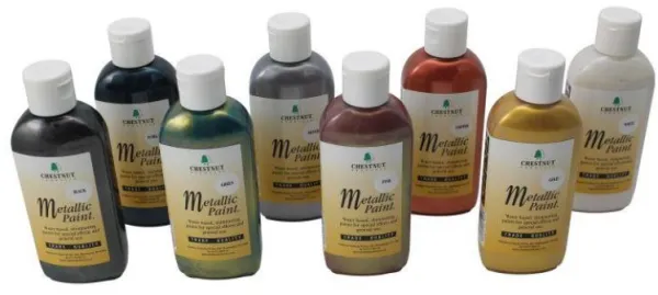 Pintura acrílica color metálico castaño 100 ml - Negro