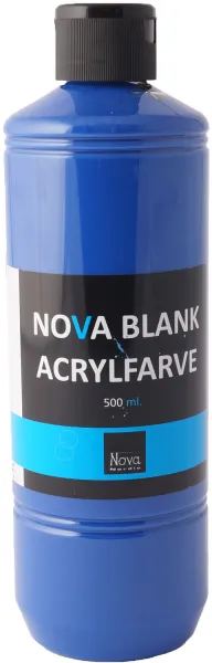 Pintura acrílica brillante Nova 500 ml. Azul