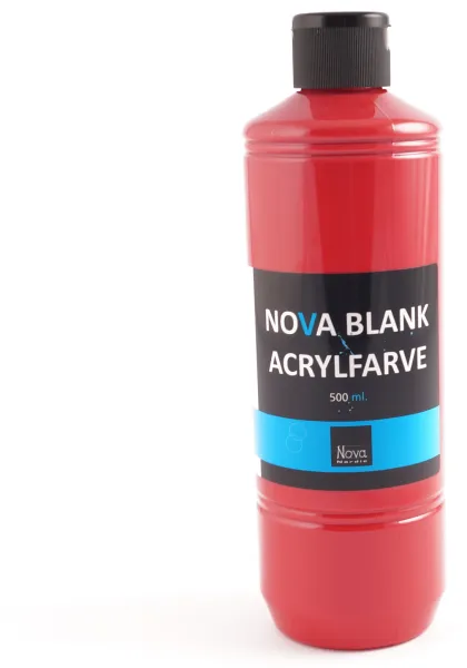 Pintura acrílica brillante Nova 500 ml. Rojo