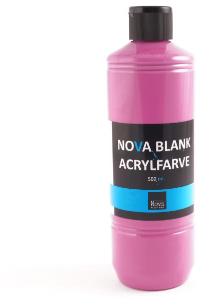 Pintura acrílica brillante Nova 500 ml. Rosa