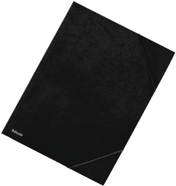 Carpeta flexible de cartón negra A3 de 3 solapas Esselte 200 hojas