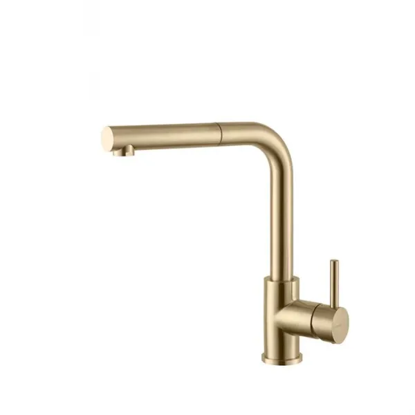 Grifo de cocina Cassøe Newform X-Trend con extracción - Latón cepillado