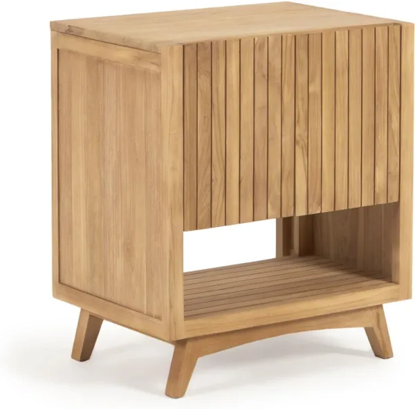 Kuveni, Mueble de baño, natural, H80x70x50 cm, madera maciza