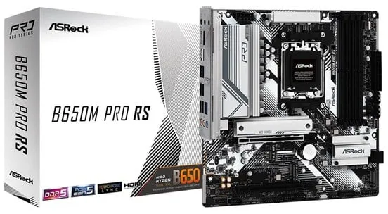 ASRock B650M PRO RS Placa base - AMD B650 - Socket AMD AM5 - RAM DDR5 - Micro-ATX