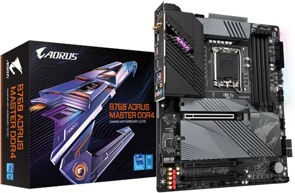 GIGABYTE B760 AORUS MASTER DDR4 Placa base - Intel B760 - Socket Intel LGA1700 - RAM DDR4 - ATX