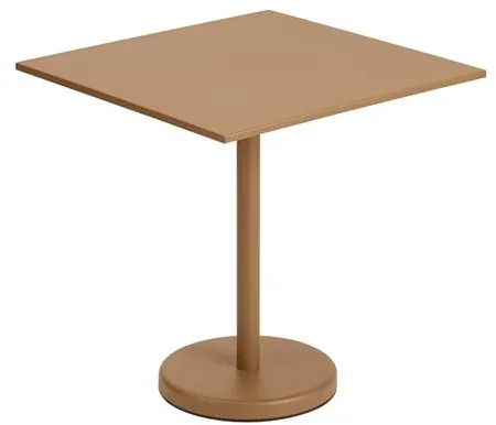 Muuto Linear Steel Café Mesa de Jardín Naranja Quemado 70 X 70 cm