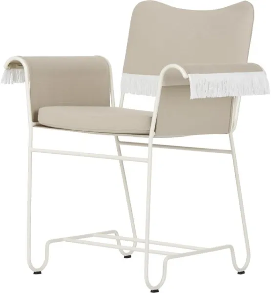 Gubi Tropique Silla de comedor con flecos Blanco/Leslie 12