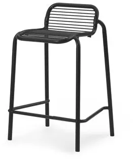 Normann Copenhagen Vig Taburete de Bar H65 cm Negro