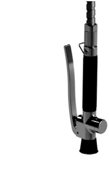 Ducha de mano Kriss para grifo de cocina Euroclean recta 1/2rg