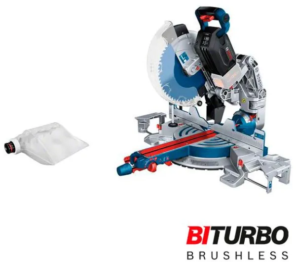 Sierra ingletadora inalámbrica Bosch GCM 18V-305 GDC SOLO - BiTurbo