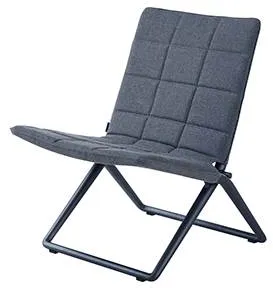 Silla plegable de salón Cane-Line Traveller - Airtouch, gris