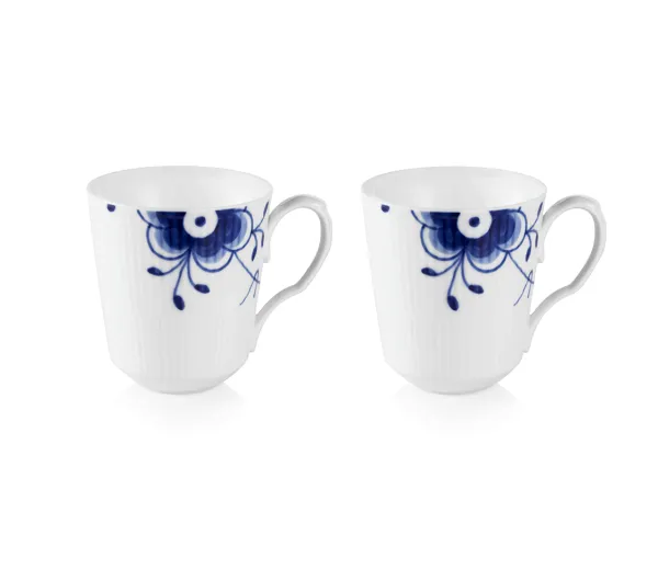 Royal Copenhagen Azul Mega Acanalado Taza 37 cl - 2 uds.