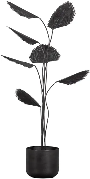 Colección BEPUREHOME planta artificial, ajustable - metal negro (H:141)