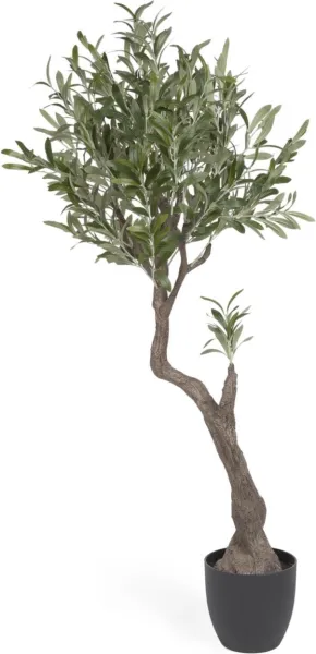 Olivo, Planta artificial, negro, H140x55x50 cm