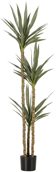 Yucca, Planta artificial, verde, H155x70x70 cm