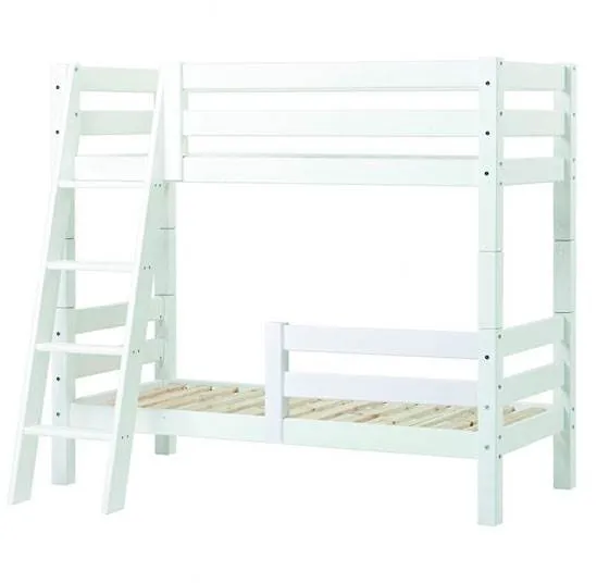 Litera Hoppekids ECO Luxury con barrera de cama y escalera inclinada - 70x160 cm