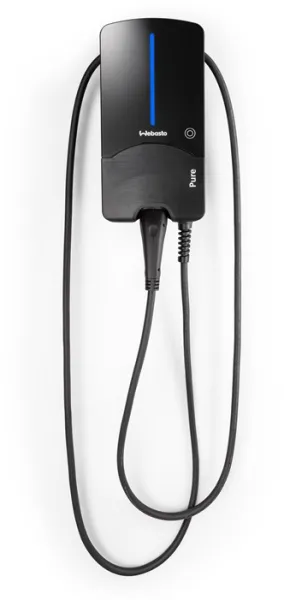 Caja de carga Webasto Pure 22 kW Tipo 2 Black Edition con cable de 7 m - Protección diferencial Tipo B integrada