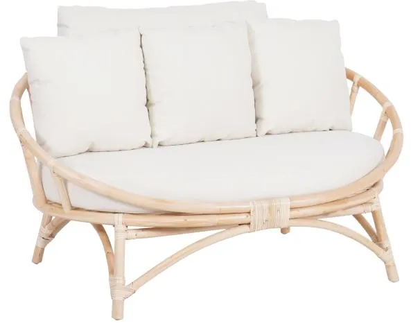 Muscat sofá lounge 2 pers. blanca 127x102x70cm
