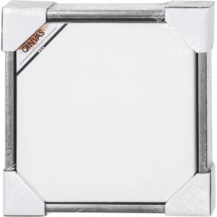 Lienzo ArtistLine con marco, dim. ext. 34x34 cm, profundidad 3 cm, blanco, anti