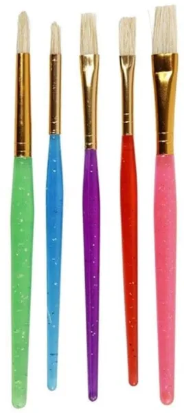 Creativ Company Pinceles para Niños - 5 Piezas.