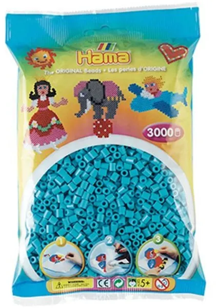 HAMA Midi Beads 3000 pcs Azul Celeste - 0149