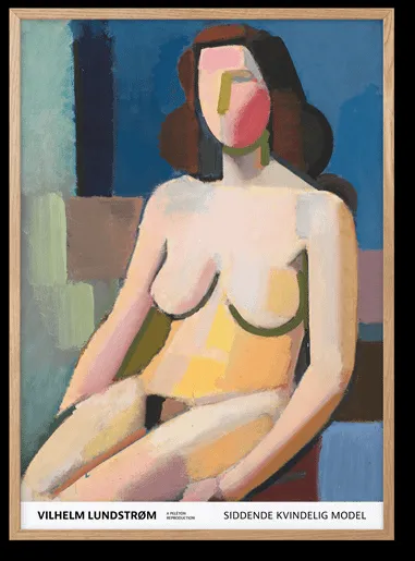 Peléton Modelo femenino sentado, 1942 póster 70x100