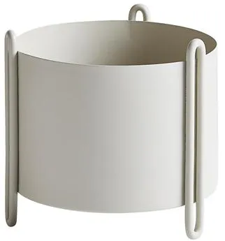 Woud Pidestall Planta de Interior Pequeña Gris