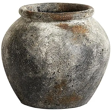 Maceta Muubs Echo 25 Gris Óxido
