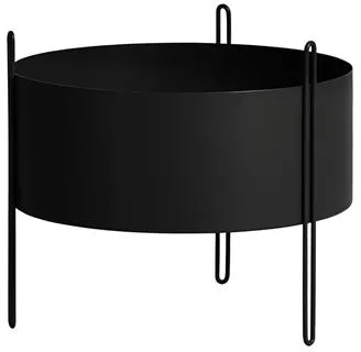Woud Pidestall Planta de Interior Mediana Negra