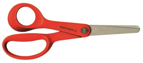Tijeras infantiles Fiskars para zurdos, rojas, 13,5 cm