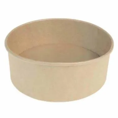 Ensaladera Catersource redonda 1000 ml Ø150 mm x 78 mm kraft marrón con PE