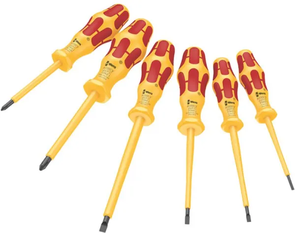 Wera 1060 i/1062 i/6 Juego de destornilladores Kraftform VDE, 6 piezas