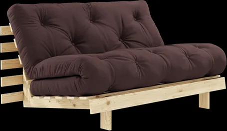 Karup Design Roots Sofá cama con colchón 140x200 715 Marrón/Pino