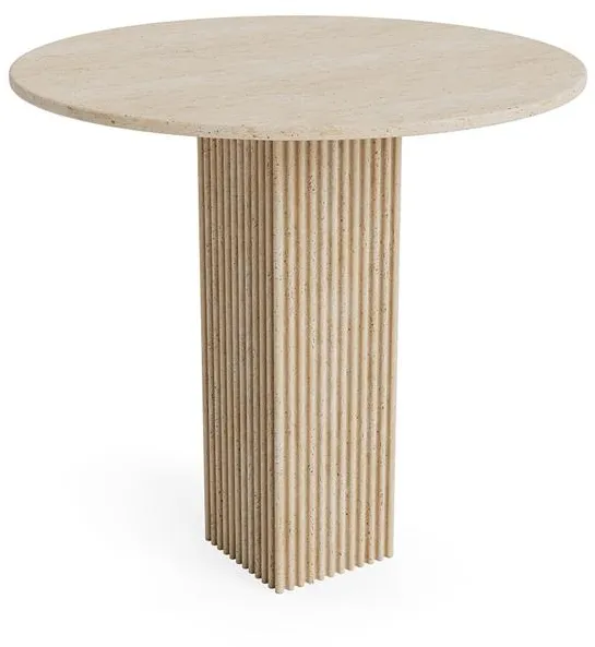 NORR11 SoHo Mesa de comedor Ø80 Travertino
