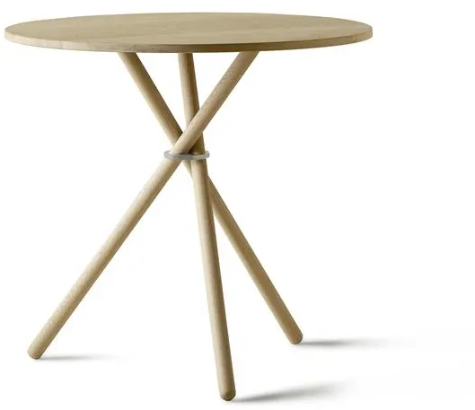 Mesa de café Eberhart Aldric Ø80 Roble Claro