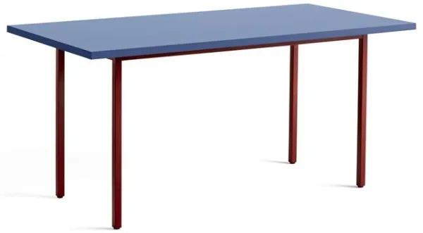 HAY Two-Colour Mesa de Comedor L160 Rojo Granate/Azul