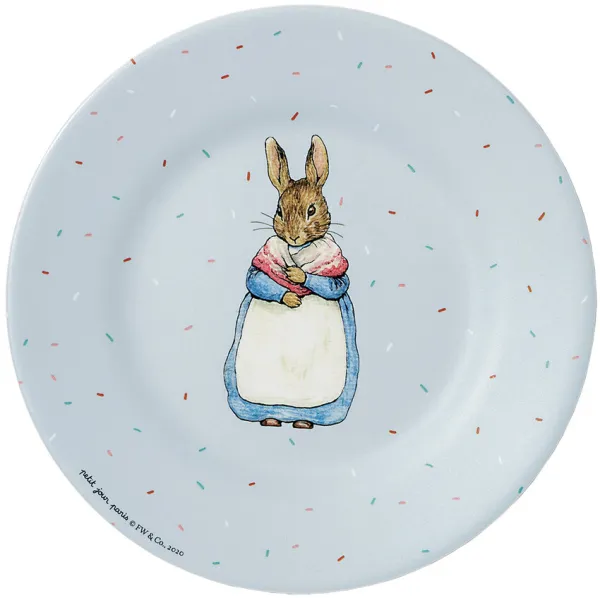 Peter Rabbit, plato gris