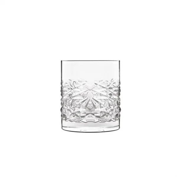 Luigi Bormioli Mixology Textures vaso de agua/vaso de whisky 38 cl - 4 uds.
