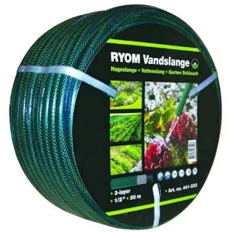 Manguera de jardín RYOM - reforzada de 3 capas