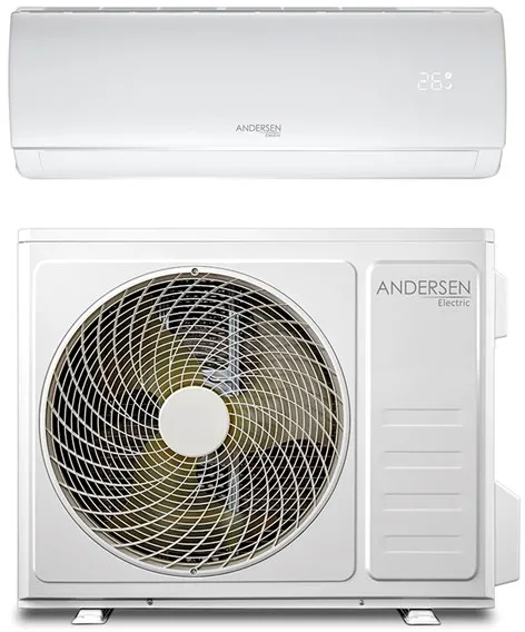 Bomba de calor aire/aire Andersen Electric AE 12000 con WiFi, 3,8 kW, 5–72 m², blanca