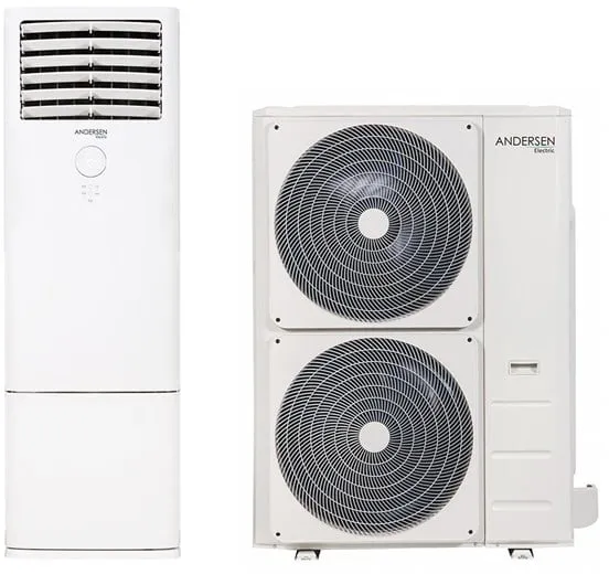 Bomba de calor aire/aire Andersen Electric Apollo 48000, 18,5 kW, 45–370 m², blanca