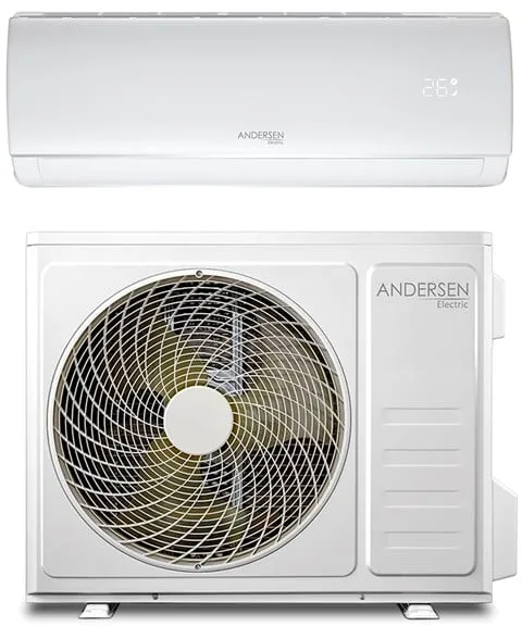 Bomba de calor aire/aire Andersen Electric AE 18000 con WiFi, 6 kW, 5–135 m², blanca