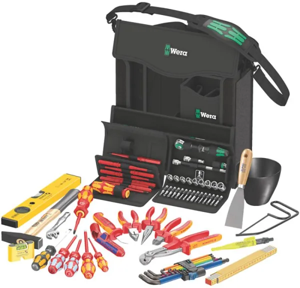 Wera 2go E 1 Juego de herramientas para electricistas, 73 piezas